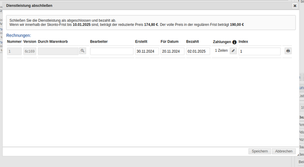 Bezahlt und Abgeschlossen Bezahlt und Abgeschlossen