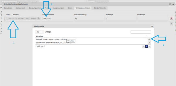 Lager - Artikel Lieferanten Lager - Artikel Lieferanten