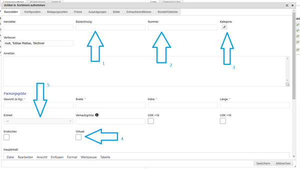 Lager - Artikel Basisdaten Lager - Artikel Basisdaten