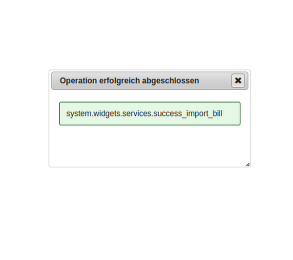 Erfolgsmeldung Erfolgsmeldung