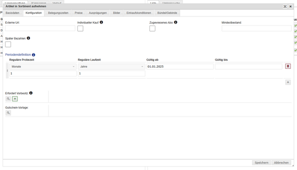 Lager - Artikel Zusatzfür Webshop - Konfiguration Lager - Artikel Zusatzfür Webshop - Konfiguration
